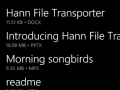 Hann File Transporter – Upload and download files to Windows Phone