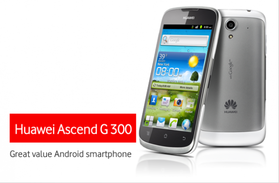 Vodafone To Sell Huawei Ascend G300