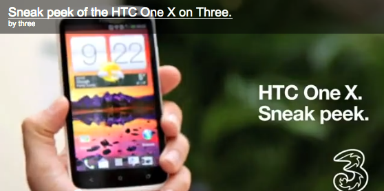 Three to also sell the HTC One X