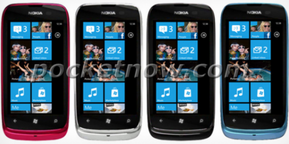 MWC   Nokia Lumia 610 Leaked Colours