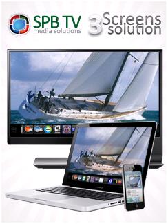 MWC   SPB TV Showcases The Three Screens TV Solution