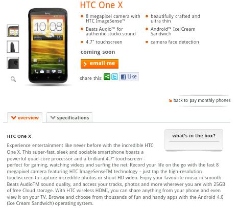 MWC   Orange gets too eager, puts HTC One X online!