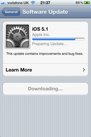 iOS 5.1 Available now