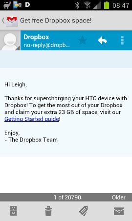 Try this for 23GB Dropbox space