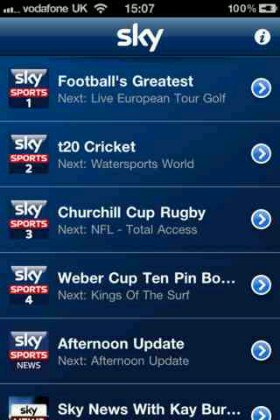 Sky Sports TV for iOS adds Sky Sports F1
