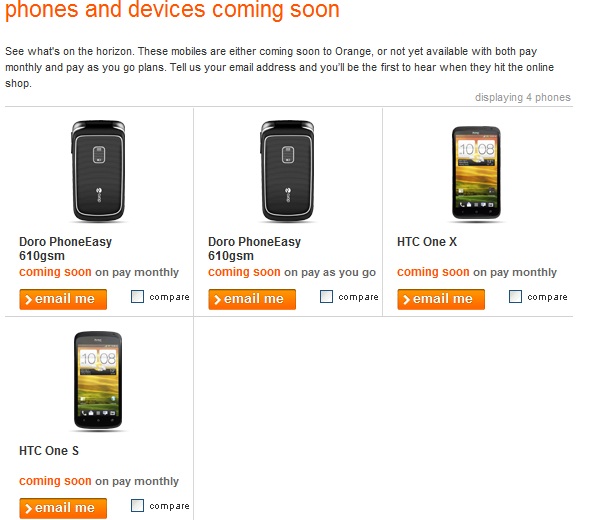 HTC One X and S heading to Orange