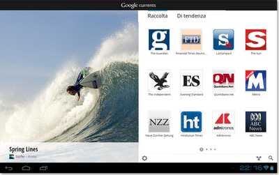 Google Currents Goes International