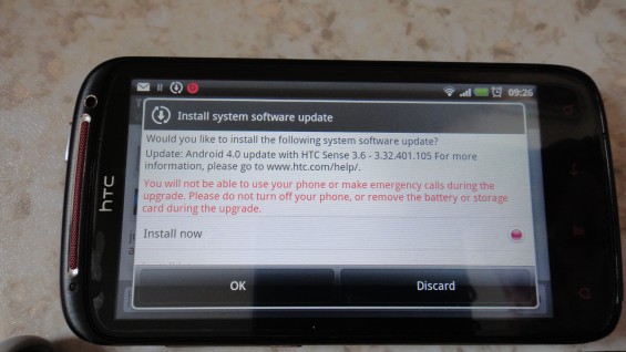 Ice Cream Sandwich being delivered to HTC Sensation owners