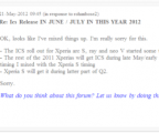 Sony ICS Updates Update!