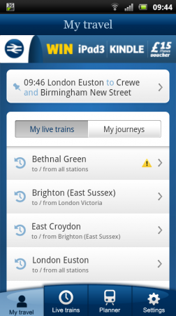 New National Rail Enquiries free app