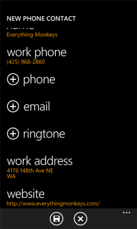 Coolsmartphone Recommended Windows Phone App   Add To Contacts