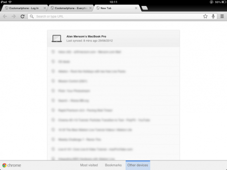 Chrome for iPad   first impressions