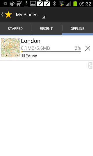 Google Maps (and many other apps) updated. Offline Maps are go!