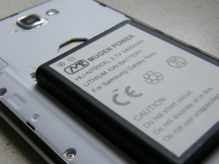 Samsung Galaxy Note   Mugen extended battery review