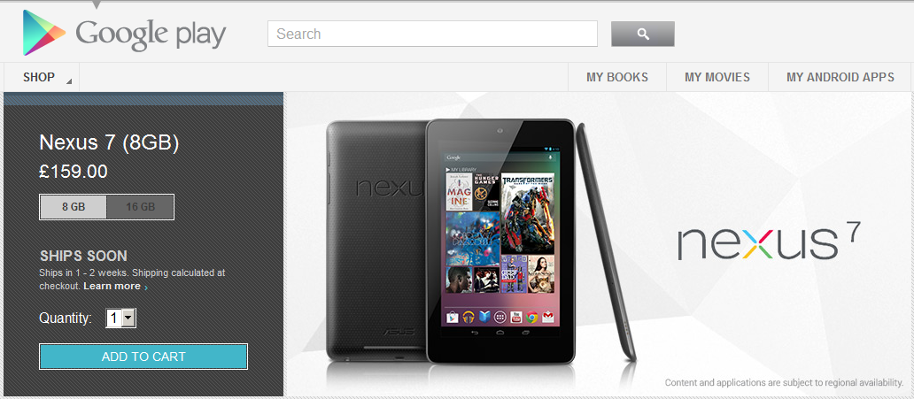 [UPDATE 4] Ebuyer & Google dispatching Nexus 7 tablet