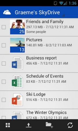 Skydrive for Android now available