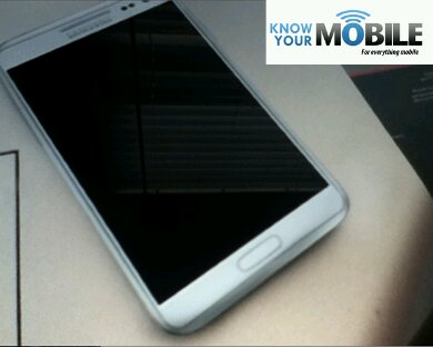 Galaxy Note II Pictured