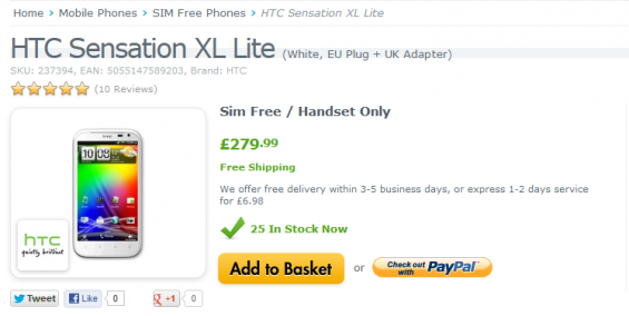 HTC Sensation XL prices coming down [deal]