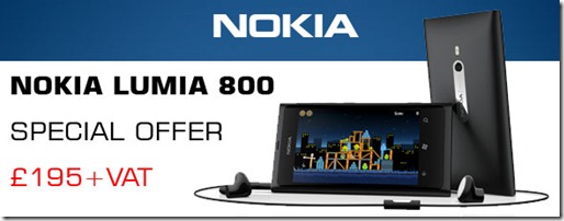 Prices are also dropping on the Nokia Lumia 800