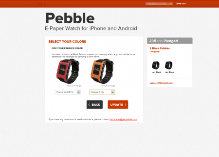 Pebble shipping in October?