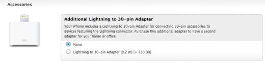 Apple to supply free Lightning to 30 Pin connectors with iPhone 5 orders