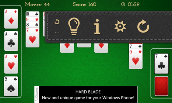 Windows Phone game review   Solitaire