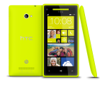 WP 8X by HTC Limelight Yellow 3views