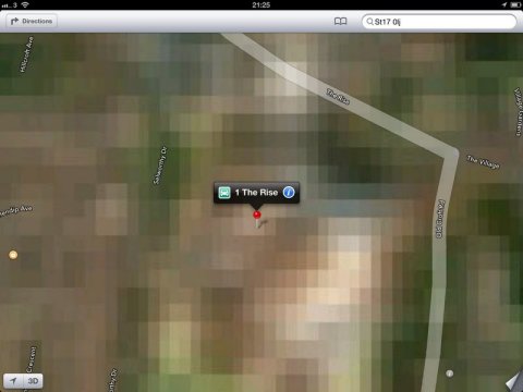 UK Satellite images in iOS 6   One word. Rubbish.
