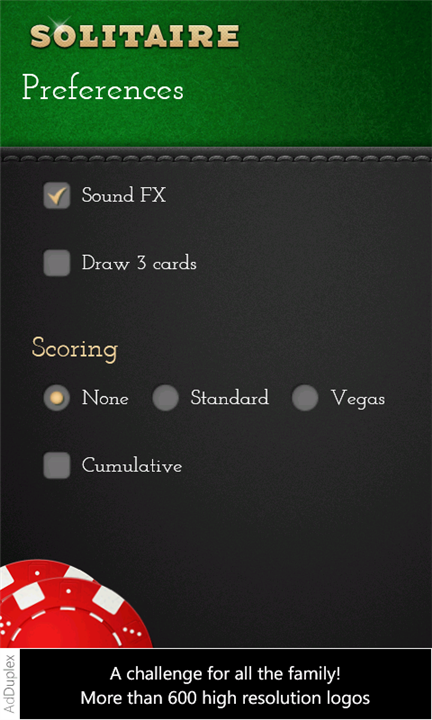 Windows Phone game review   Solitaire