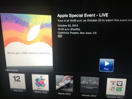 Apple to stream todays event live to Apple TVs and on Apple.com