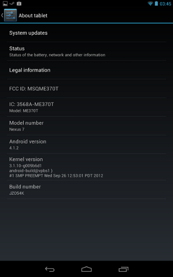 [Updated] Jellybean 4.1.2 rollout to Nexus 7 begins