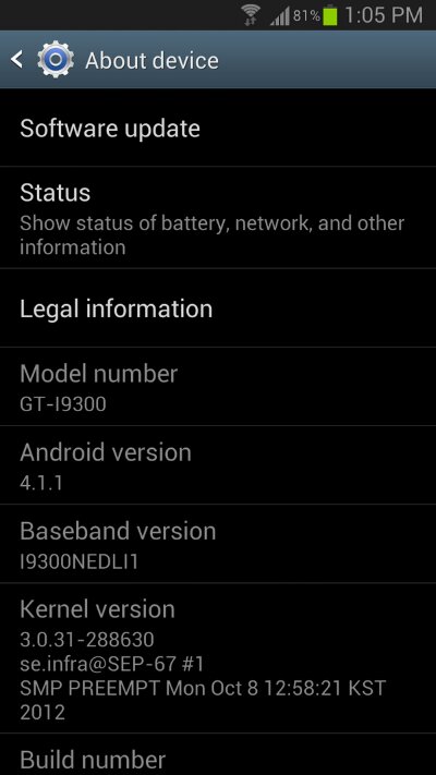 Three pushing Jelly Bean update to Galaxy S3   updated with reader screenshot