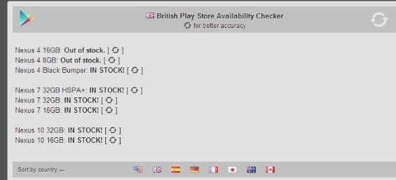 LG Nexus 4 Availabililty Checker   Dont miss out again