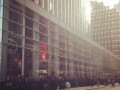 Despite Sandy, queues form for the new iPad mini