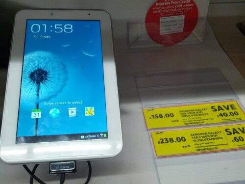 Samsung Galaxy Tab going cheap at Tesco