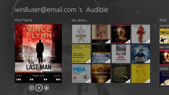 Audible for Windows 8/RT now available