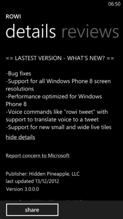 Twitter app Rowi for Windows Phone gets updated