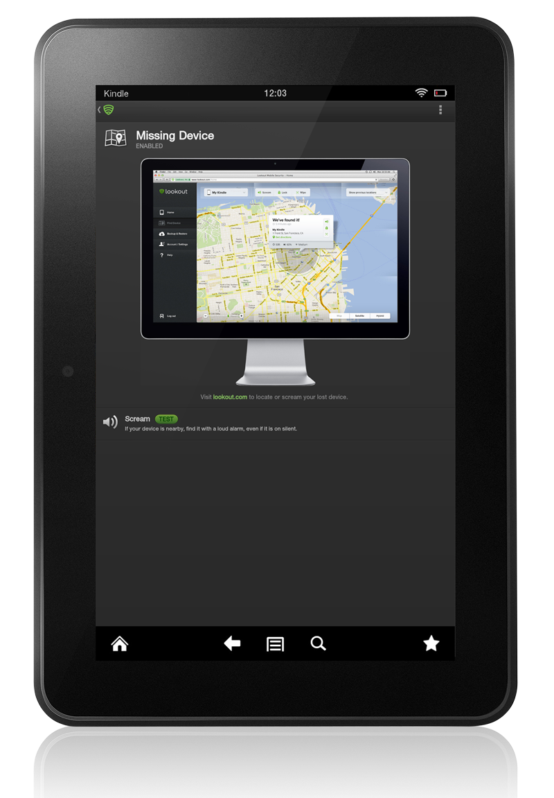 Lookout now available for Kindle Fire HD