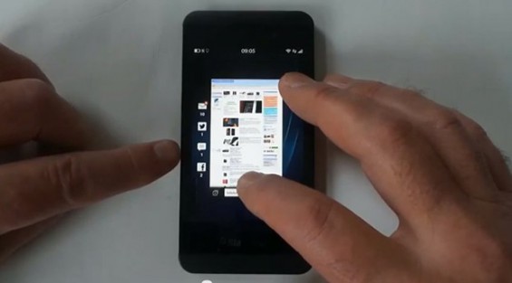 BlackBerry Z10 hands on video