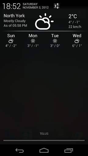 Notification Weather app