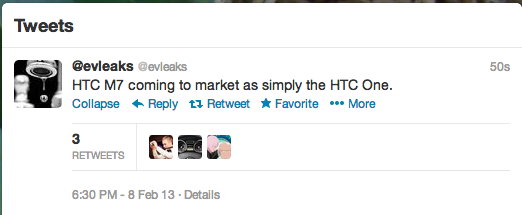 HTC M7 to be named HTC One?