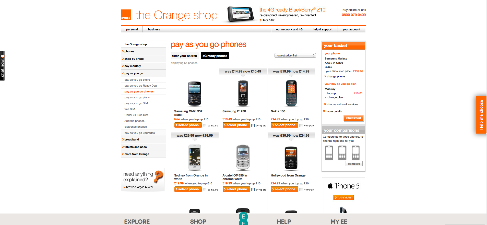 Grab 20% off all Orange PAYG handsets under £250   48 hours only [Update 2]