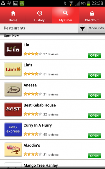 Android App Review   Hungry House