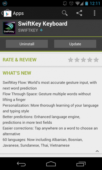 SwiftKey flow exits beta