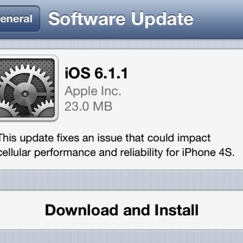 iOS 6.1.1 OTA Update released