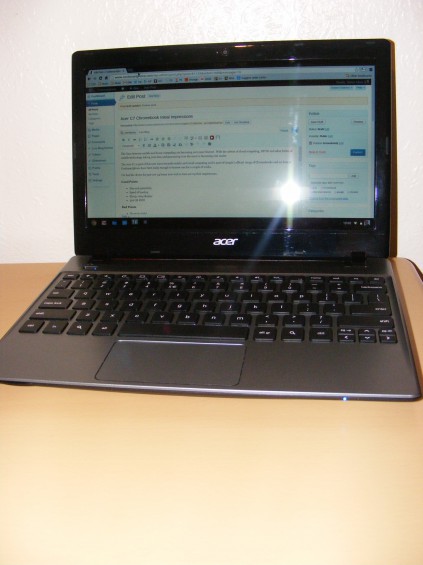 Acer C7 Chromebook Initial Impressions