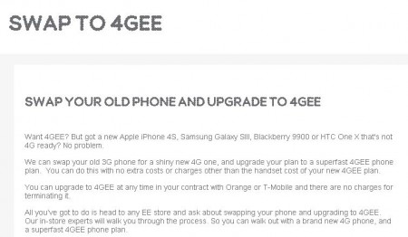 EE offering a contract swap for Orange and T Mobile customers
