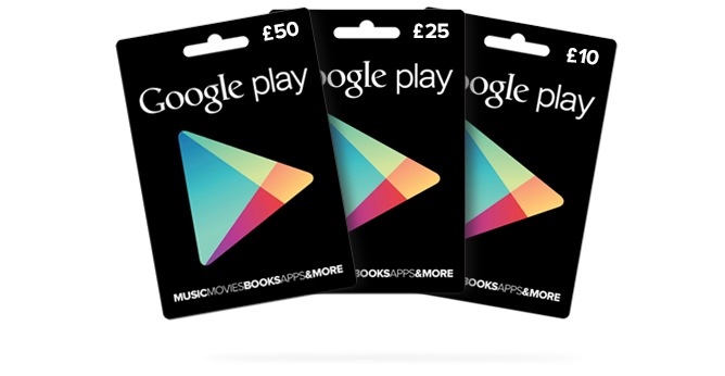 Google Play cards now in UK