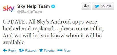 All Skys Android apps hacked by SEA