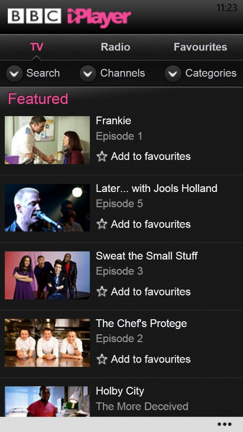 BBC iPlayer is now available for Windows Phone 8